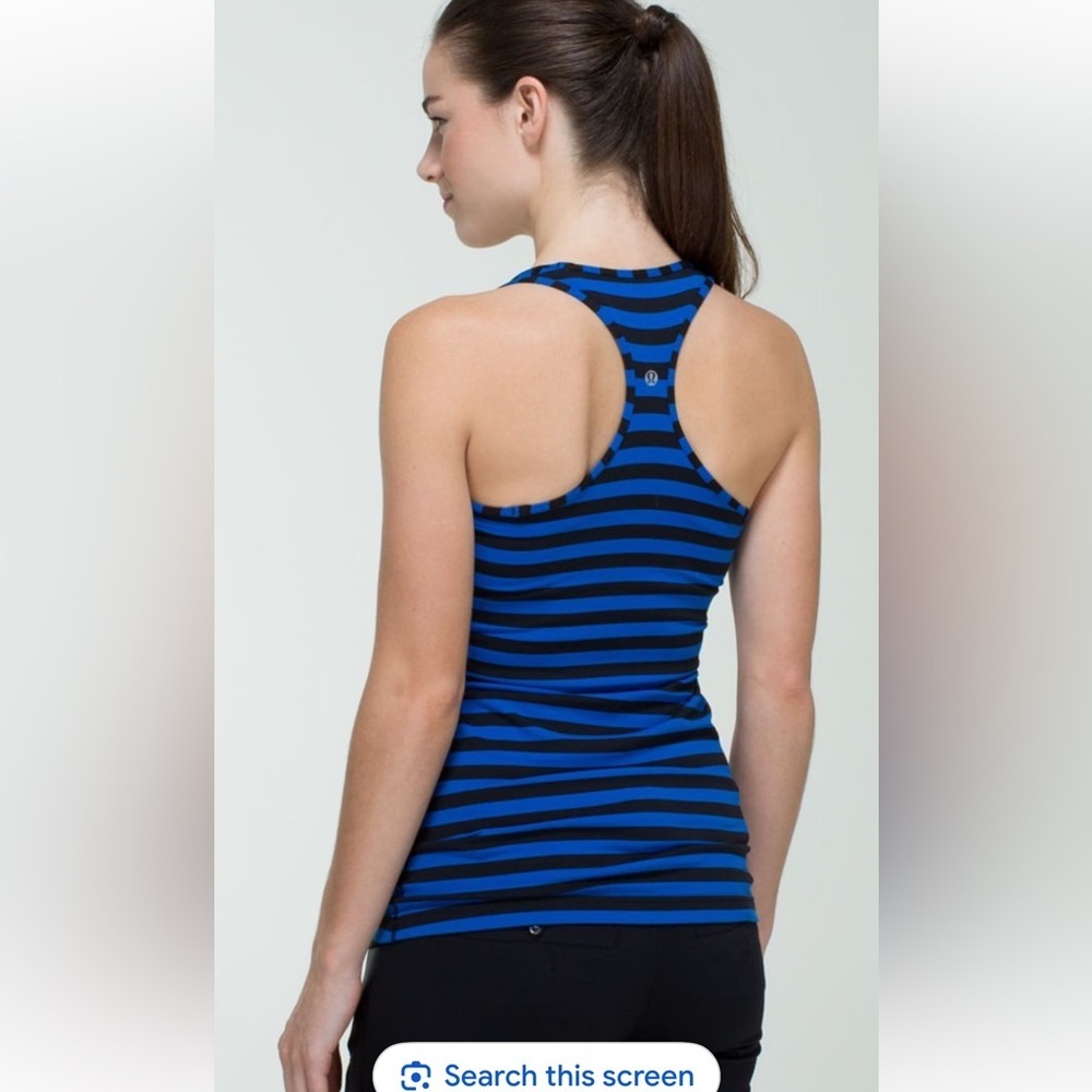 Lululemon Cool Racerback Apex Stripe Baroque Women's Tank Top Size 6